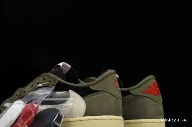 Low Travis Jordan OLIVE OG Scott BLACK Air 1 x 0624